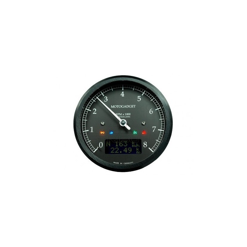 MOTOGADGET CHRONOCLASSIC 8 BLACK LCD