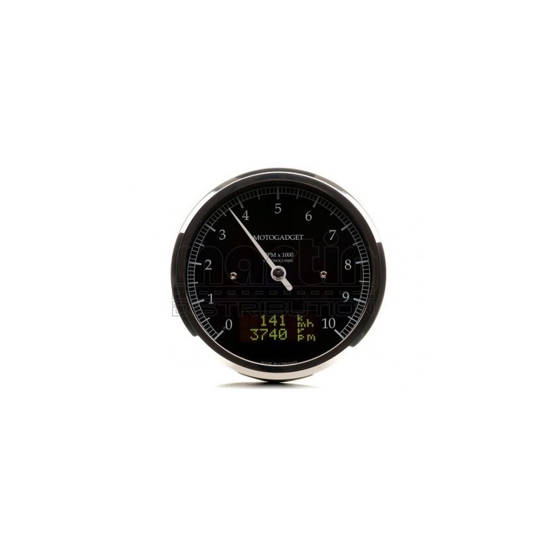 MOTOGADGET CHRONOCLASSIC 10 BLACK LCD