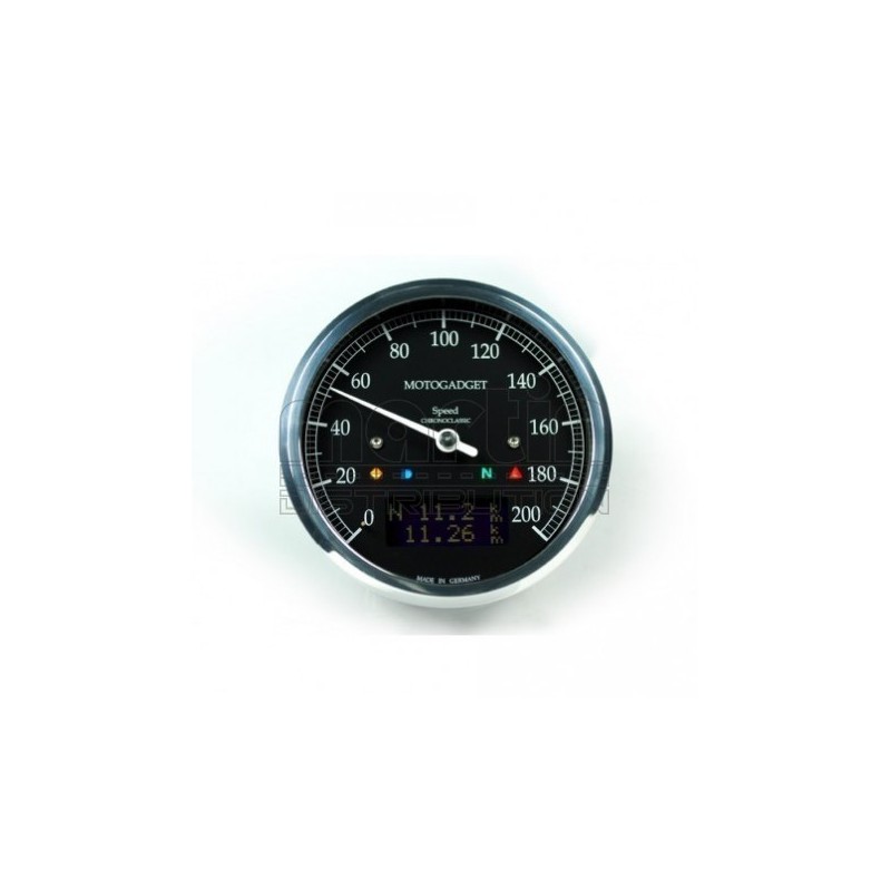 COMPTEUR MOTOGADGET CHRONOCLASSIC DARK - NOIR - INOX