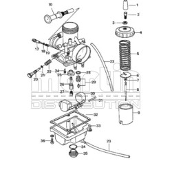 MIKUNI type VM - TM - TMX  Gicleur principal -50-