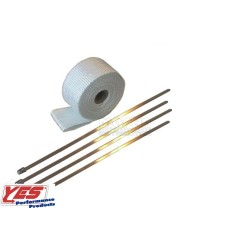 BANDE THERMIQUE ECHAPPEMENT BLANCHE (50mm de largeur)