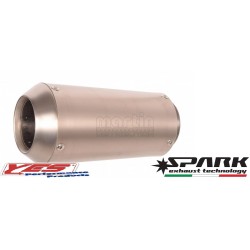 Silencieux universel (coté droit ou gauche) SPARK Modèle MotoGp full Titane