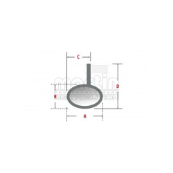 Rétroviseur de guidon HIGHSIDER CNC VICTORY-BLAST EVO, noir