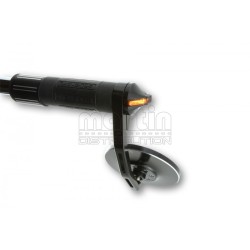 LED Clignotant embout de guidon FLIGHT, fumé HIGHSIDER