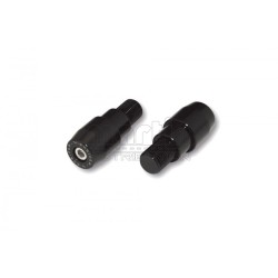 Embout de guidons, alu, noir, f. Yamaha M16x1.5 HIGHSIDER
