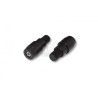 Embout de guidons, alu, noir, f. Yamaha M16x1.5 HIGHSIDER