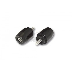 Embout de guidons, alu, noir, f. Yamaha M6 HIGHSIDER