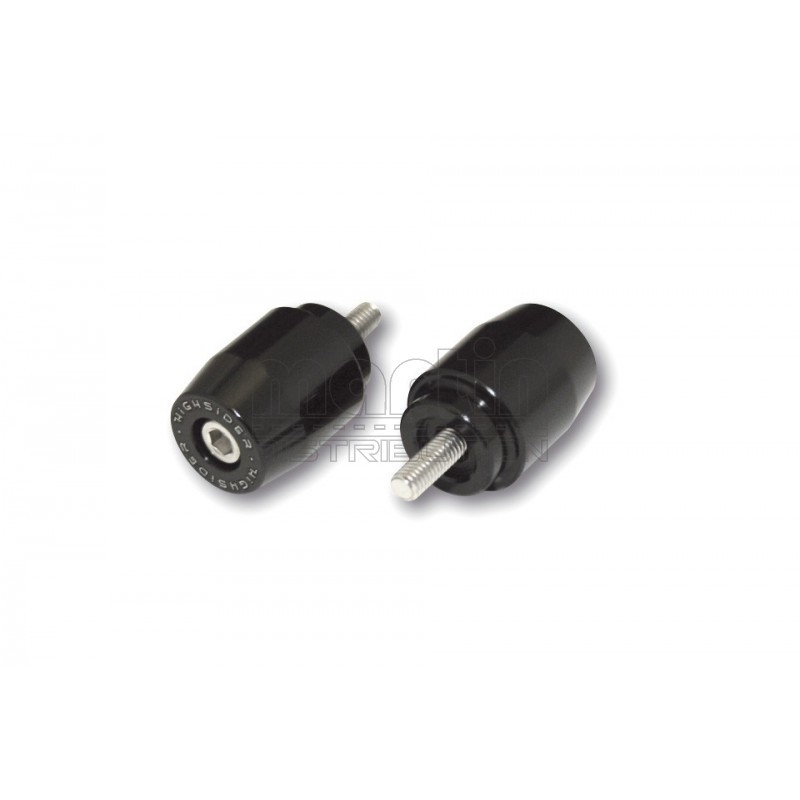 Embout de guidons, alu, noir, f. Yamaha M6 HIGHSIDER Embout de guidons, alu, noir, f. Yamaha M6 HIGHSIDER