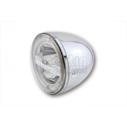 5 3/4 pouces LED Phare CIRCLE, chrome HIGHSIDER