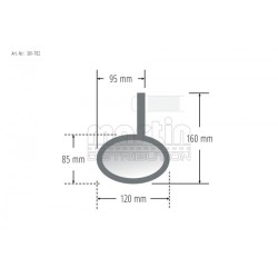 embout de guidon rétroviseur FERRARA 2 HIGHSIDER 52000