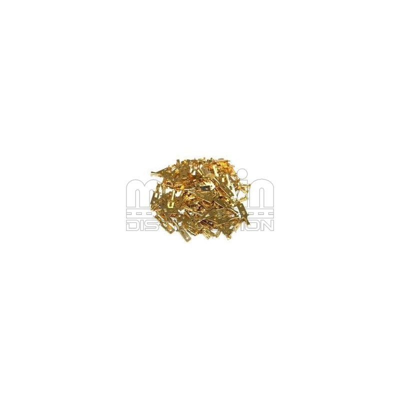 Sachet de 50 cosses maless laiton 6,3x1