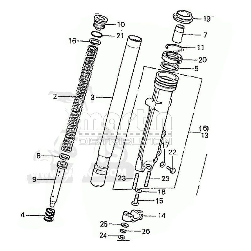 51412422003-cbx-1000-z-rondelle-d-appui-joint-spy-de-fourche- CBX 1000  FOURCHE