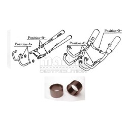 YAMAHA-XS750-/SE-(1T5/3L3)-POSITION--D---Année-78-80-Joint-D'étanchéité-De-Ligne-échappement